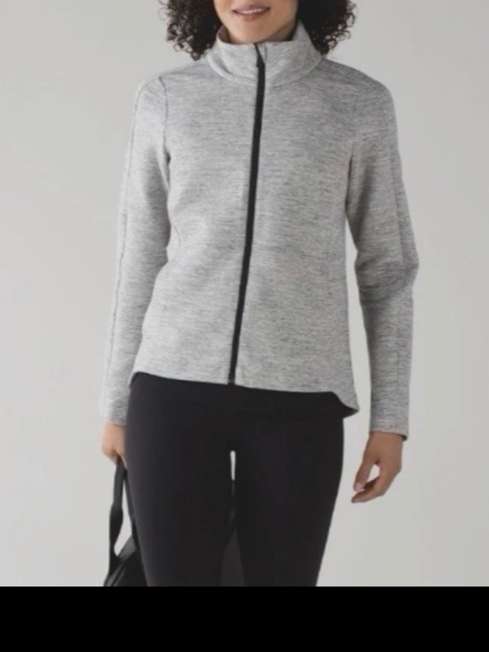 Lululemon Going Places Jacket Full Zip Hoodie Women 6 Gray Space Dye Heathered